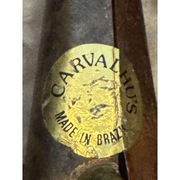 Vintage Carvalhus Brutalist Purse Handbag Leather, Metal and Stone Brazil - Picture 7 of 10